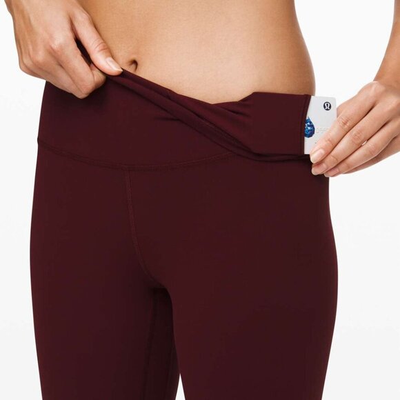 Lululemon Align Crop *21" Garnet- High Rise Cropped Leggings- Size 2 - Picture 7 of 14